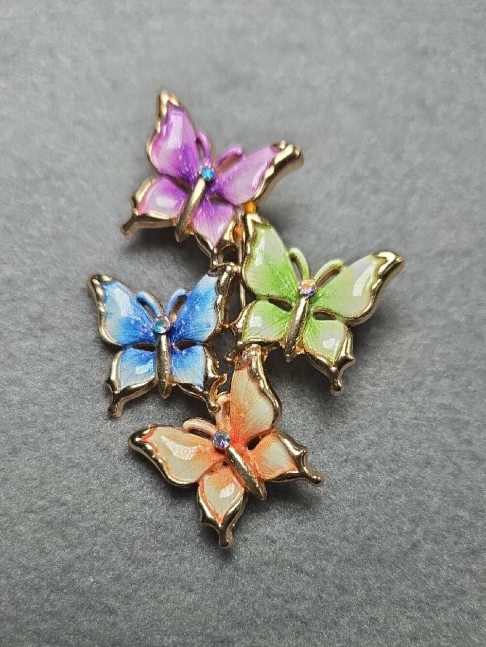 Pastel Butterfly Brooch